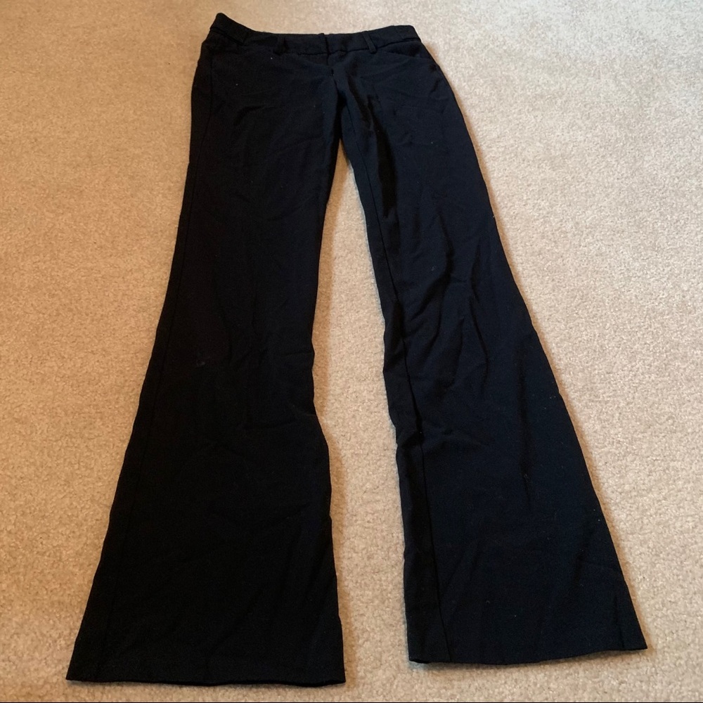Black straight leg pants (formal)